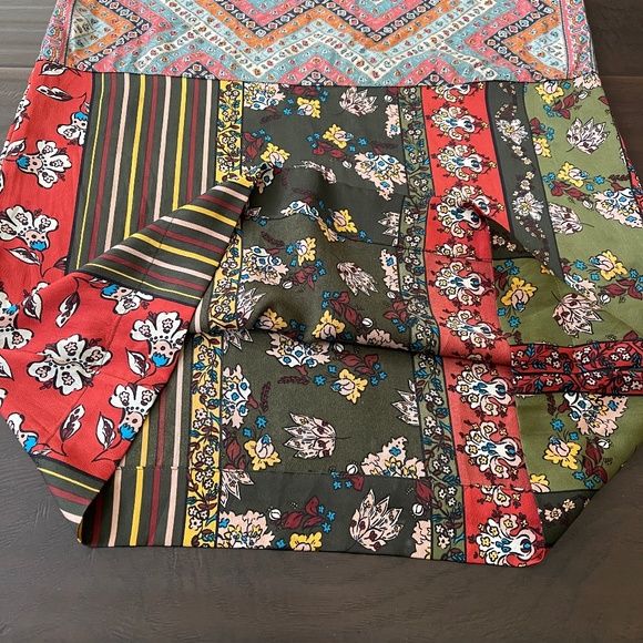 TINY by Anthropologie Women's Boho Floral Chiffon Mini Dress Sz Small - Picture 4 of 11